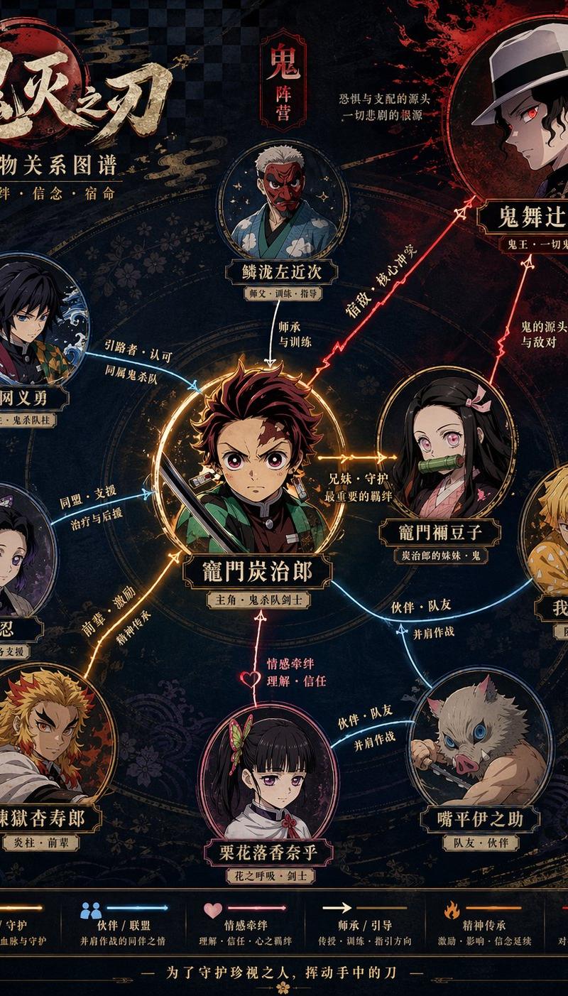 Character Relationship Map Poster