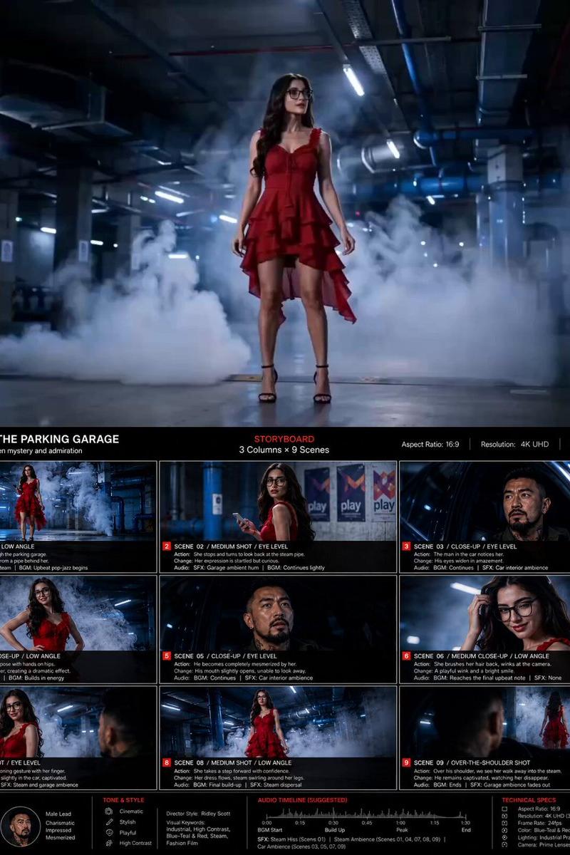 Storyboard Grid Template