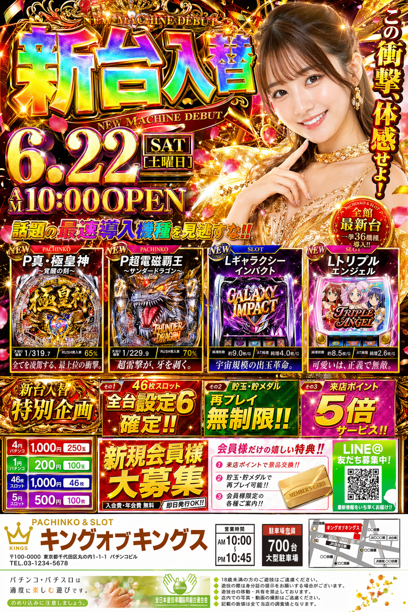 Japanese pachinko rainbow flyer