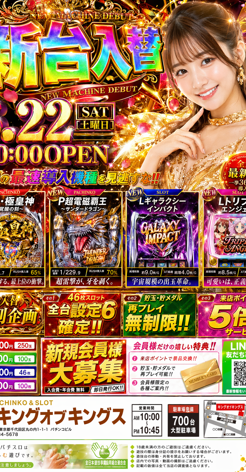 Japanese pachinko rainbow flyer
