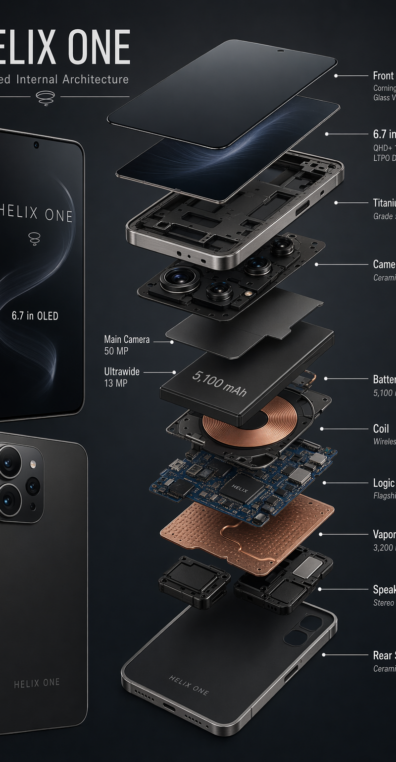 Smartphone Internals Layered View