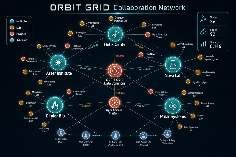Network Graph Collaboration Map
