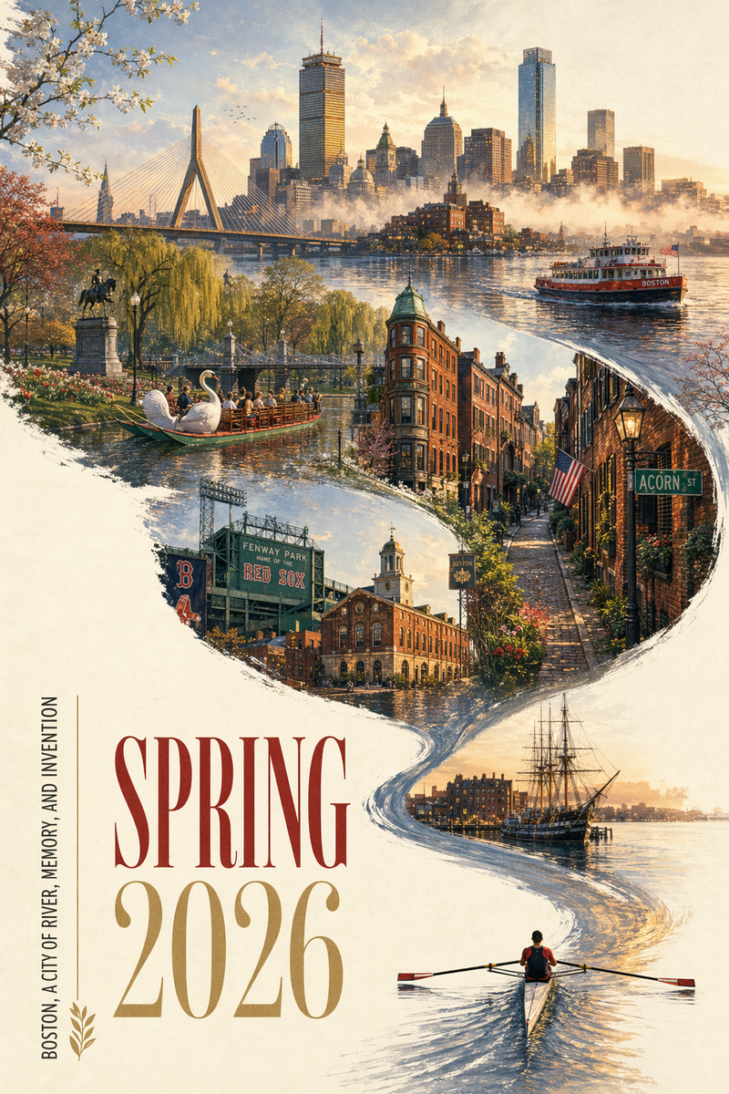 Boston Spring 2026 city poster