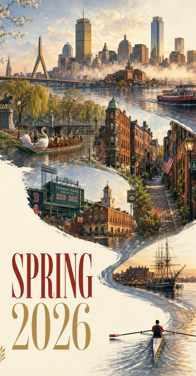 Boston Spring 2026 city poster