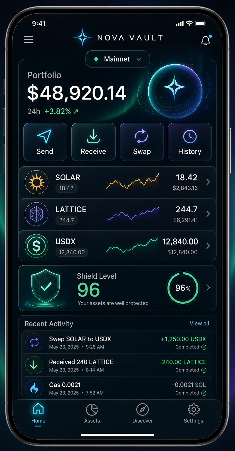 Web3 Wallet Interface Concept