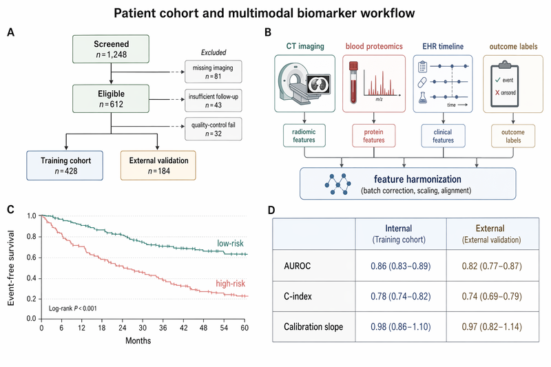 Patient cohort and multimodal biomarker workflow