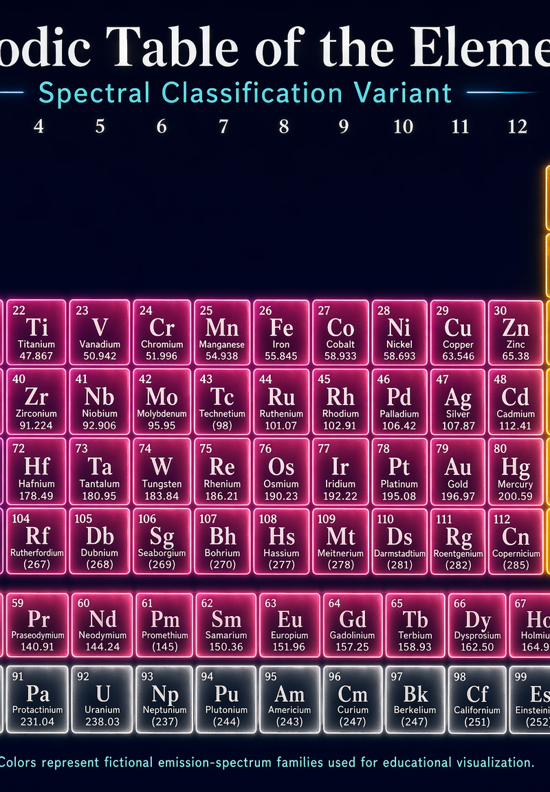 Periodic Table Spectral Variant