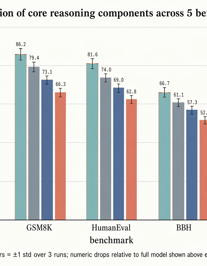 Ablation bar chart with error bars