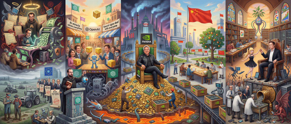 耶罗尼姆斯·博斯风格的 AI 未来画作