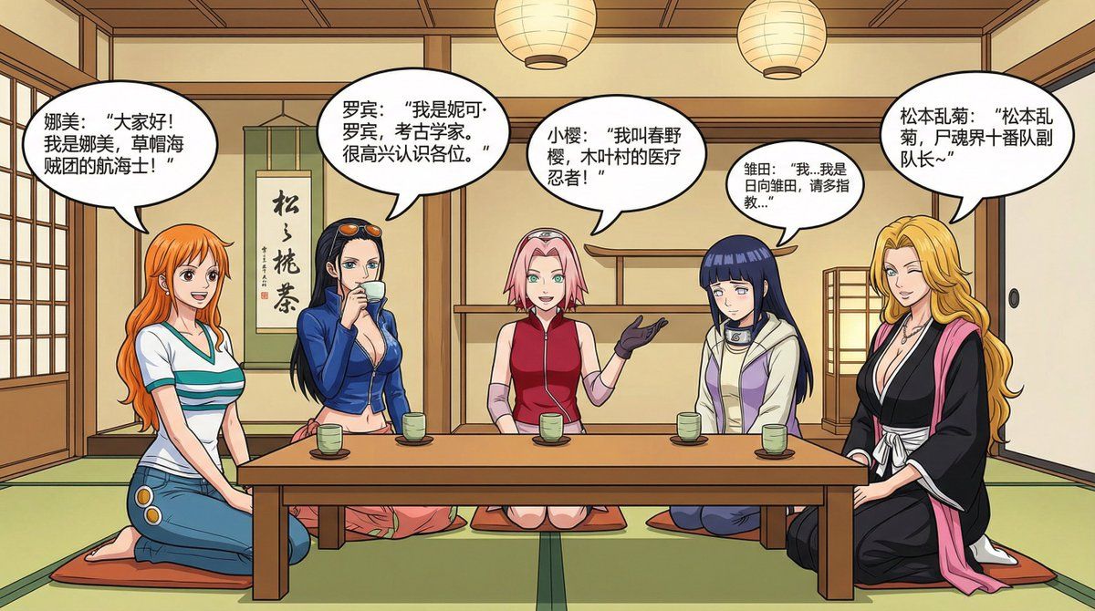 中国漫画风格的动漫女性角色合集故事