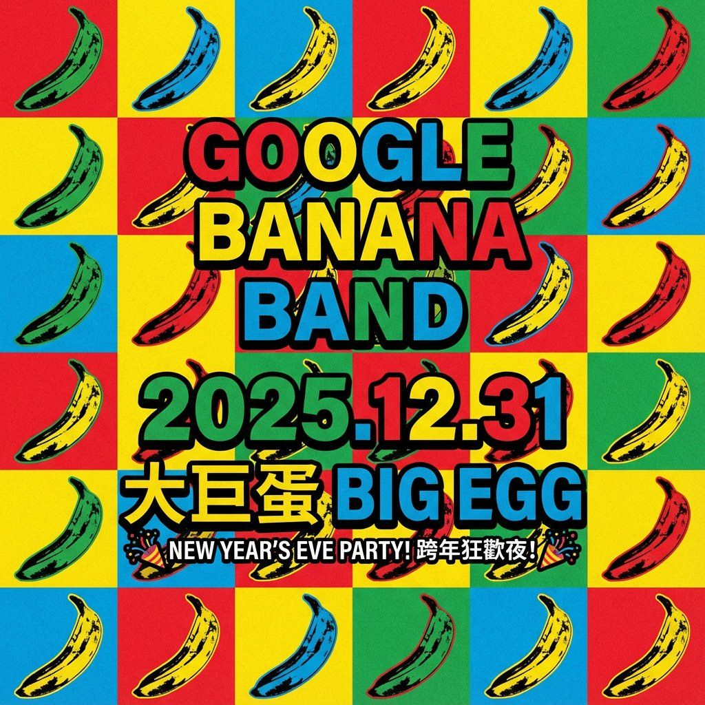 Google Banana Band 演唱会海报