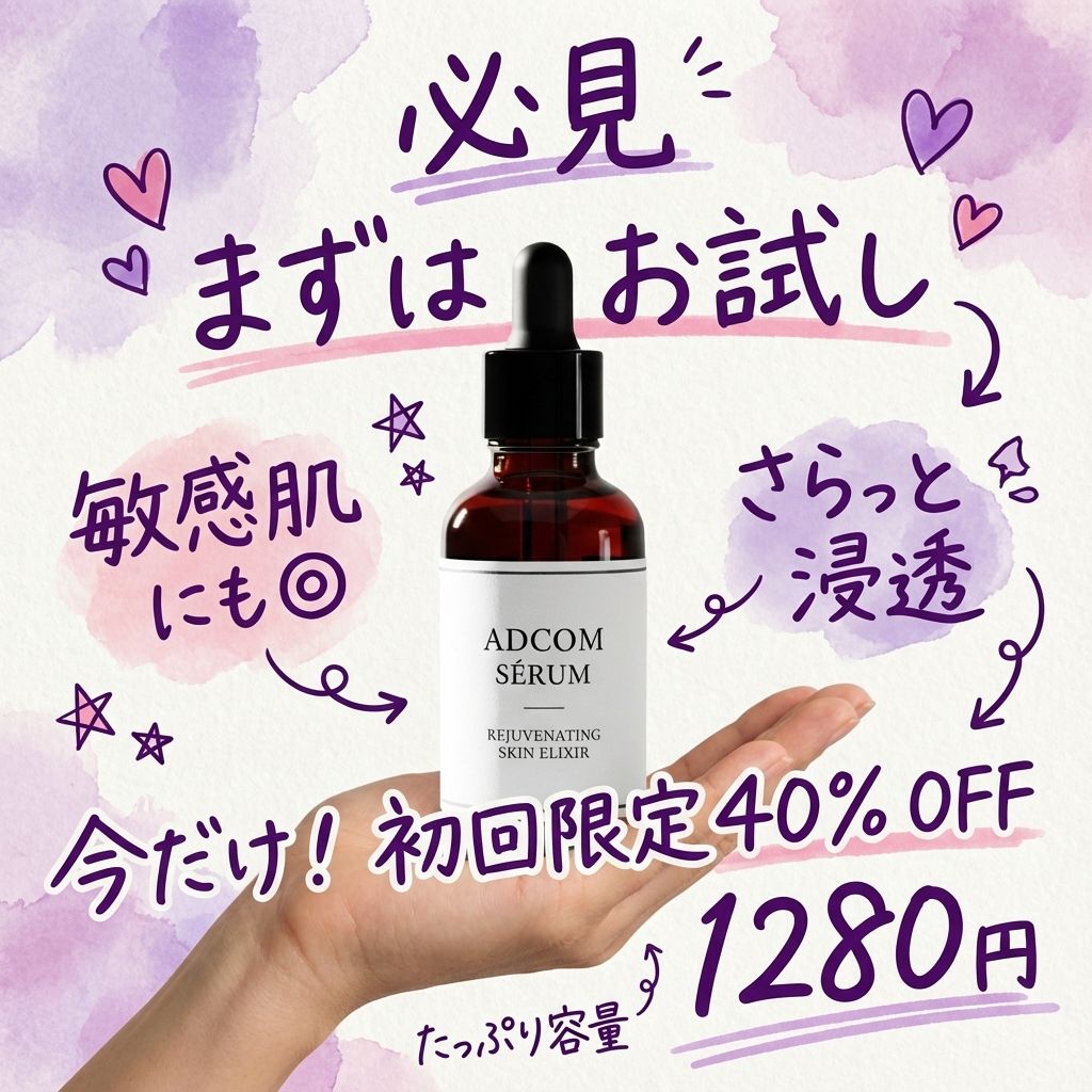 Instagram 风格的日式手写美妆广告