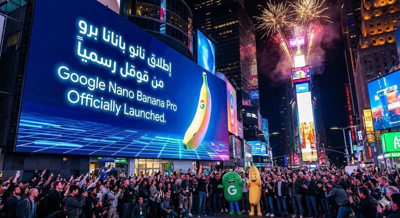 Nano Banana Pro 发布公告设计图