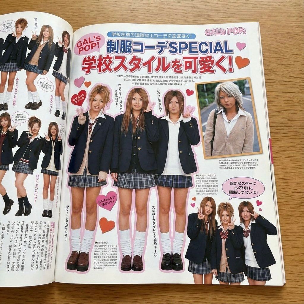 日本辣妹杂志校服专题