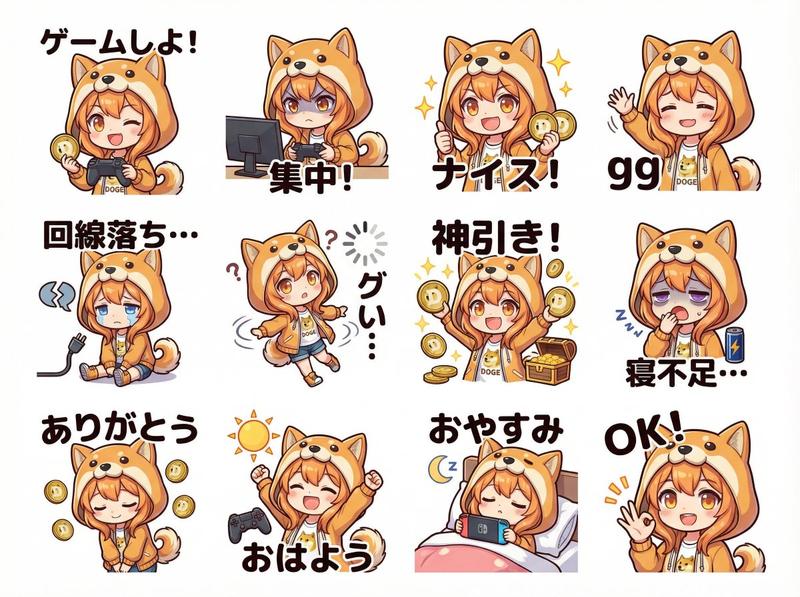 可爱的长尾山雀 LINE 贴图套装