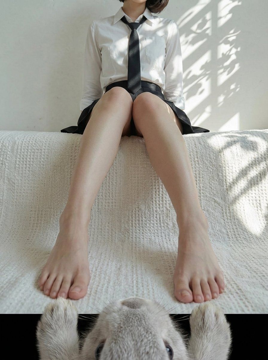 一只浅灰色兔子的视角
