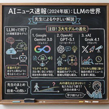 黑板风格的 AI 新闻摘要