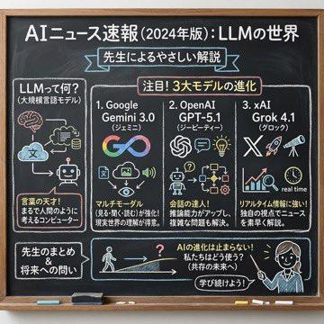 黑板风格的 AI 新闻摘要