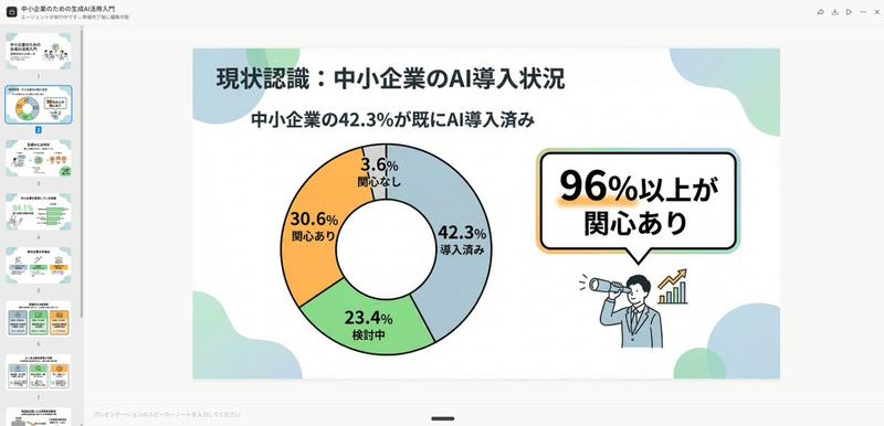 高质量扁平化设计幻灯片生成提示