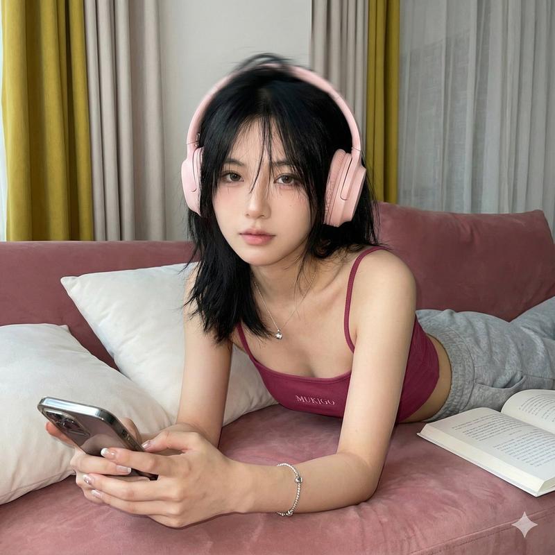 诱人沙发自拍提示词