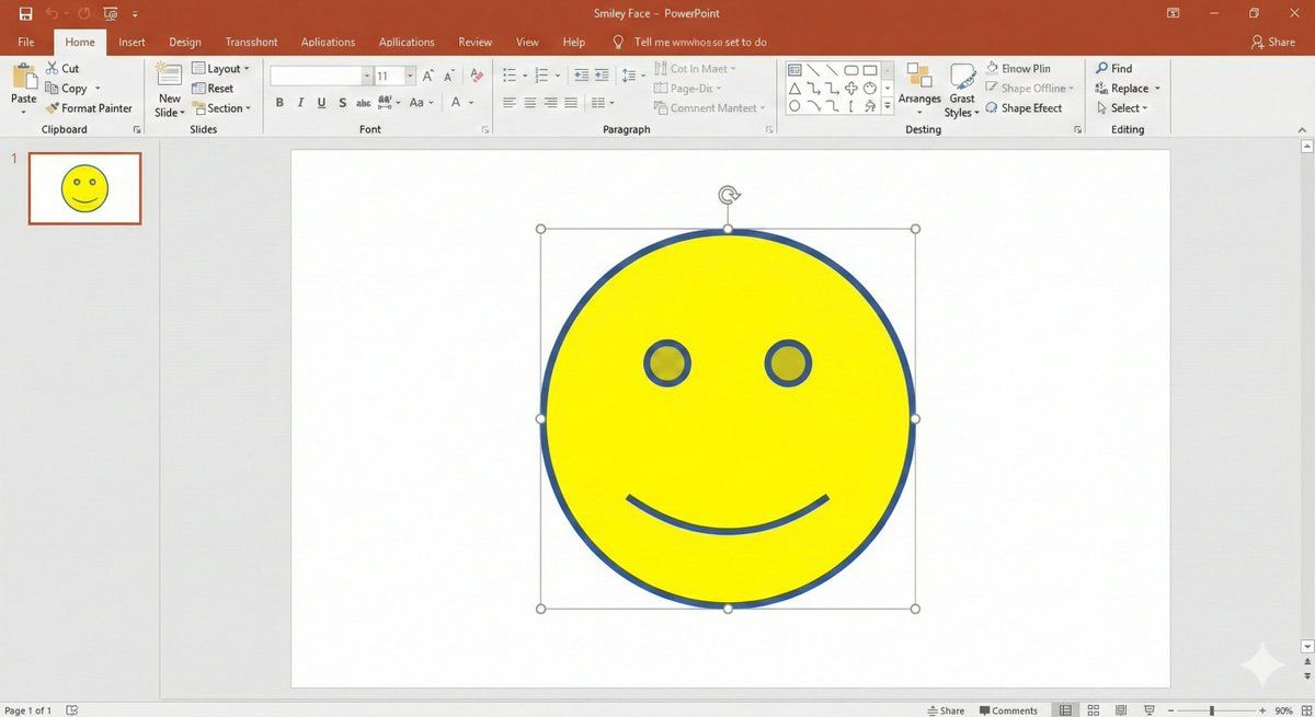 Nano Banana Pro PowerPoint 笑脸标记提示词