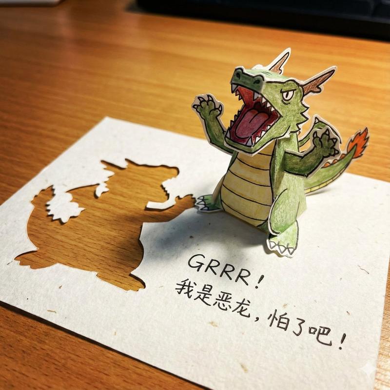 纸艺剪纸效果提示词