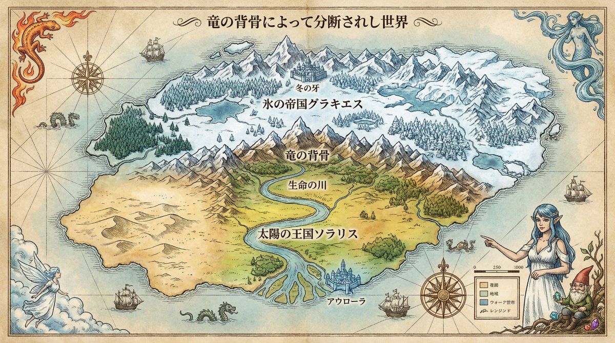 皇家制图师奇幻世界地图提示（详细场景）