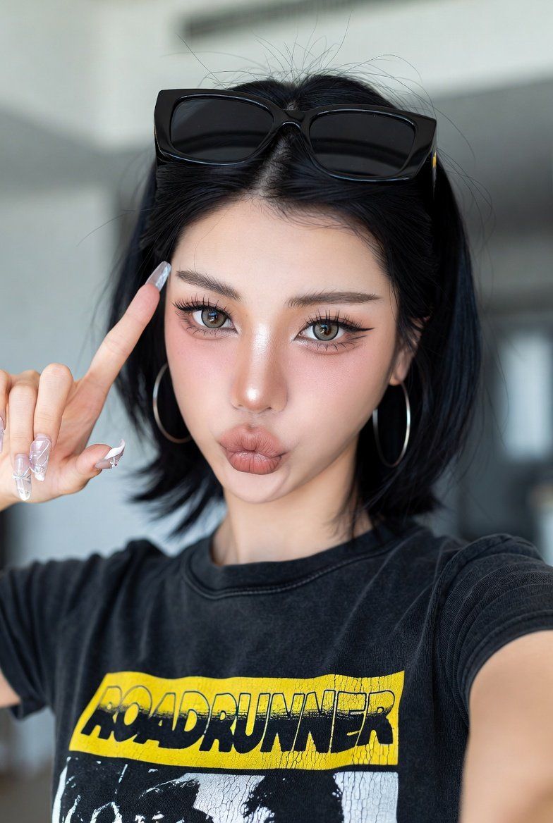 网红脸/抖音自拍肖像提示词