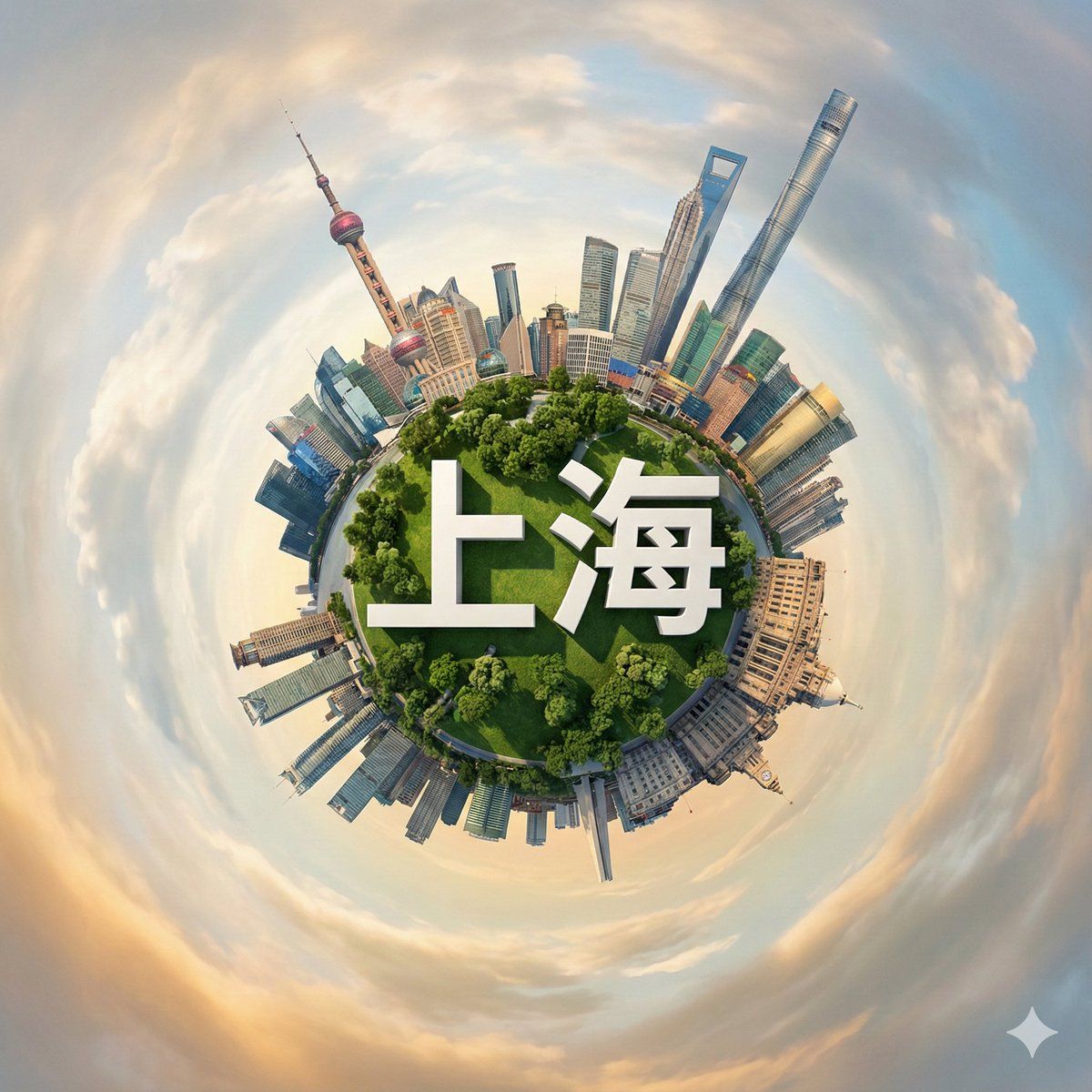 超现实微缩星球城市景观