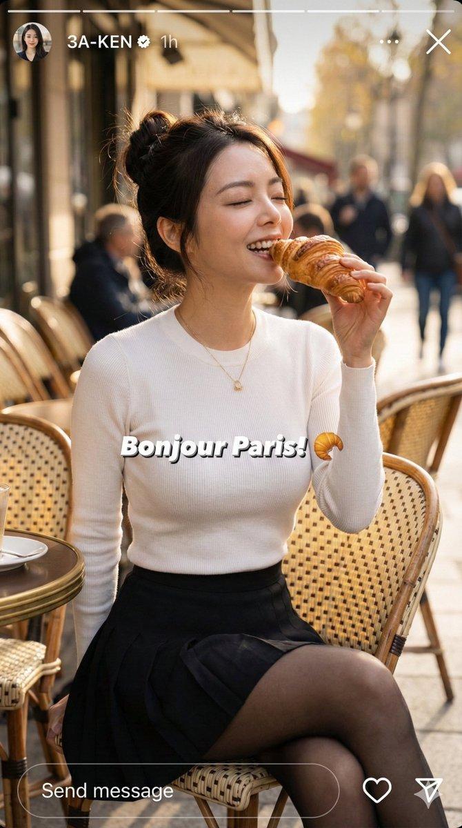 Instagram 快拍提示：巴黎清晨牛角包自拍