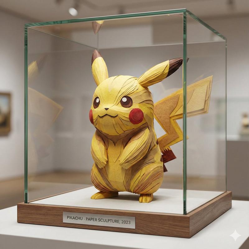 卡通人物纸雕博物馆展示