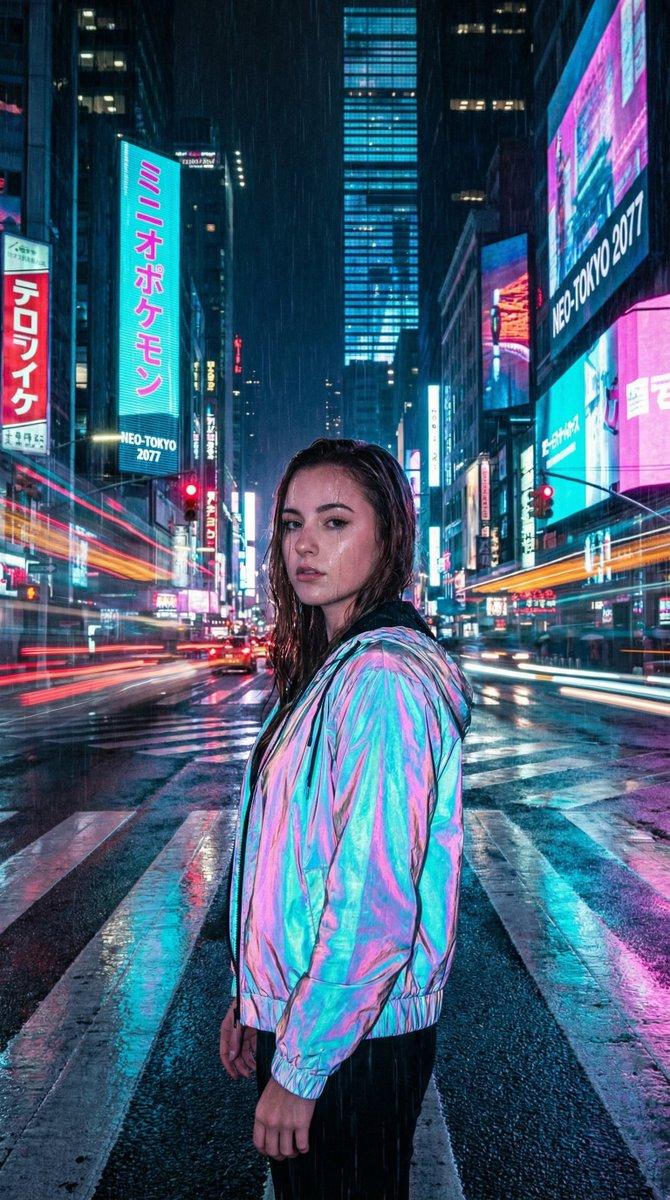 赛博朋克城市夜景