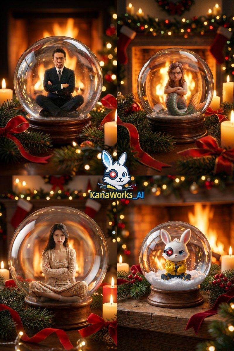圣诞节雪花球提示