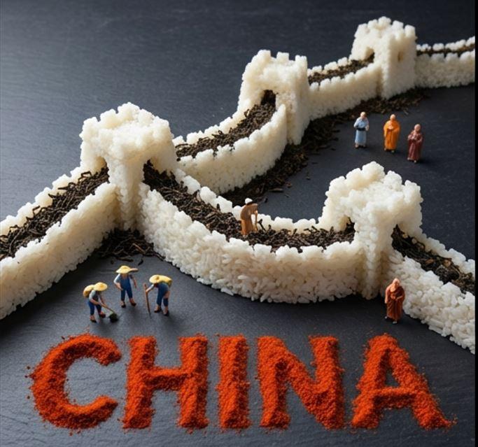 中国长城美食艺术立体模型提示