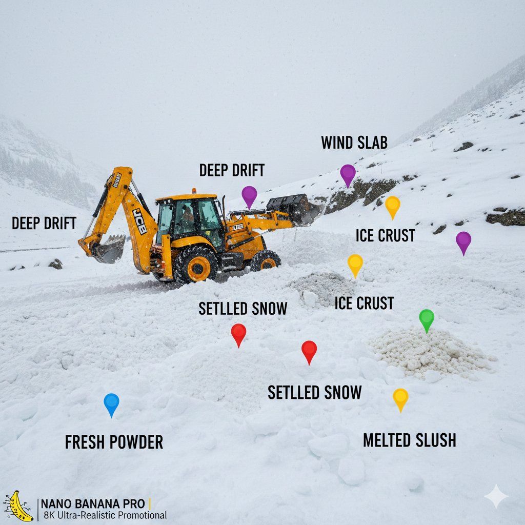 JCB 在克什米尔电影般地清雪