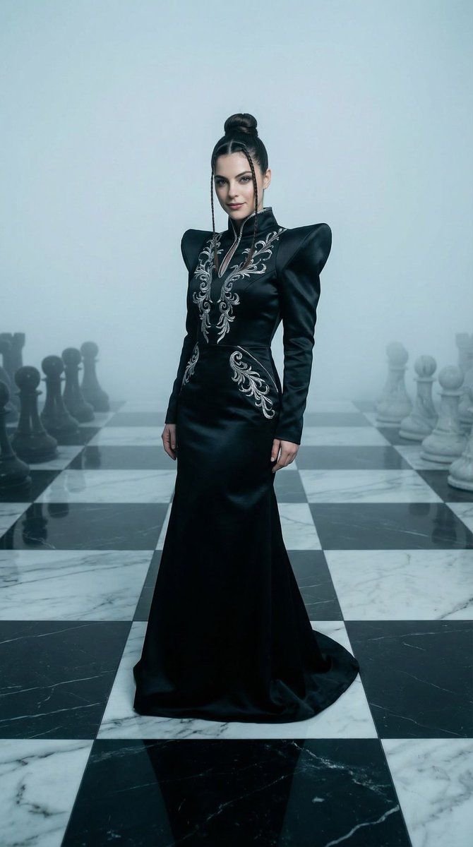 时尚国际象棋女王时尚大片