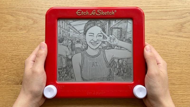 Etch A Sketch 风格提示词