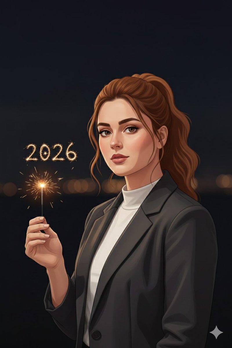 2026 极简电影风新年肖像