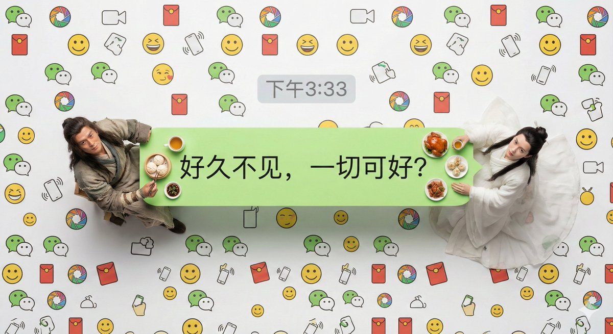微信聊天气泡中的超逼真微缩场景