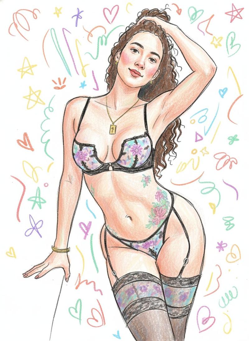 Scribbly Doodle Illustration Style Prompt