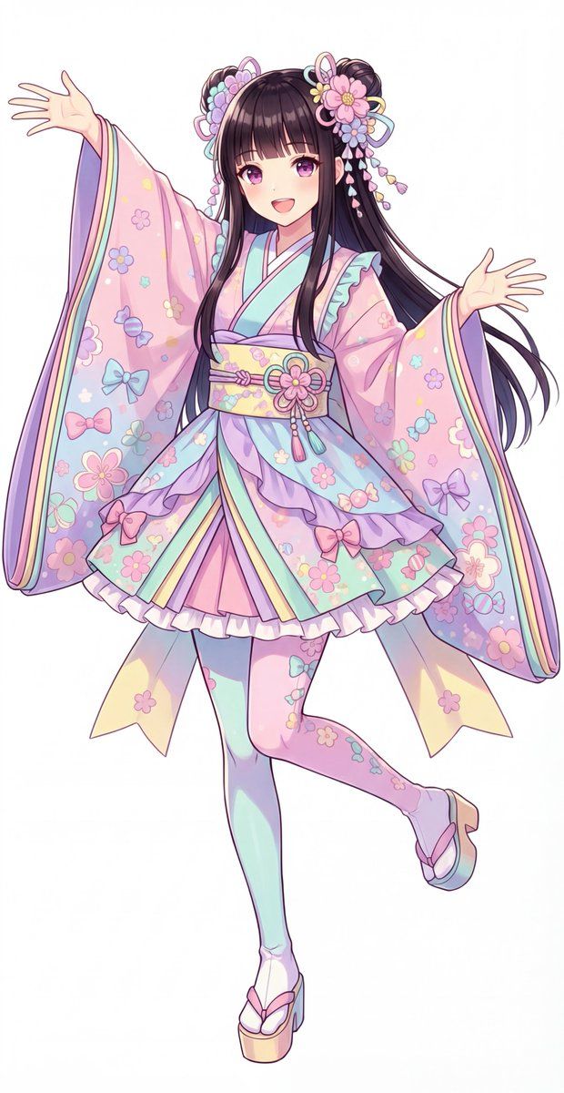 Kawaii Jūnihitoe Outfit Modification Prompt for NanoBananaPro
