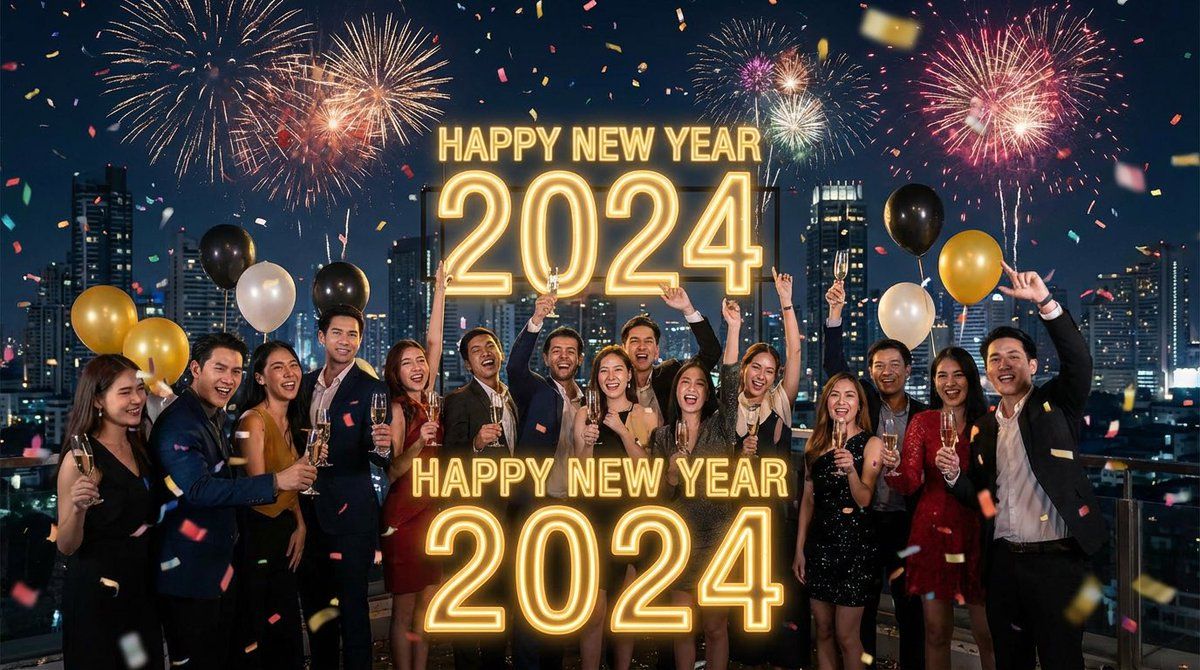 Simple 'Happy New Year' Prompt