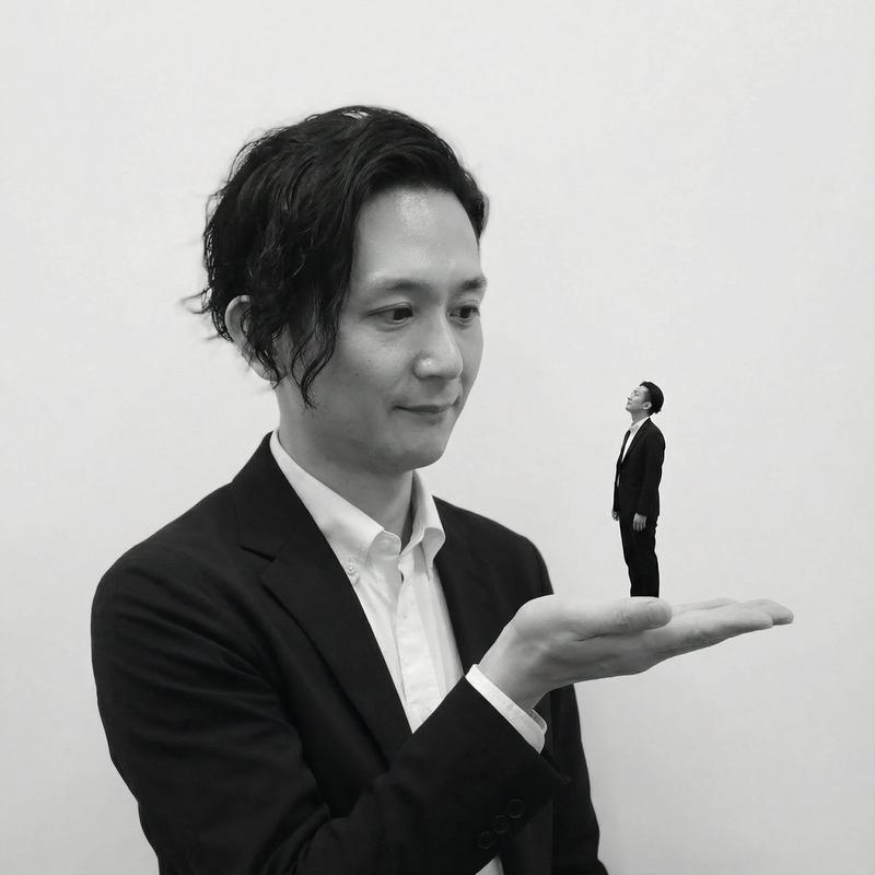 Miniature Self on Palm Concept