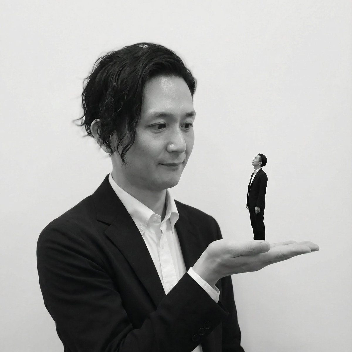 Miniature Self on Palm Concept