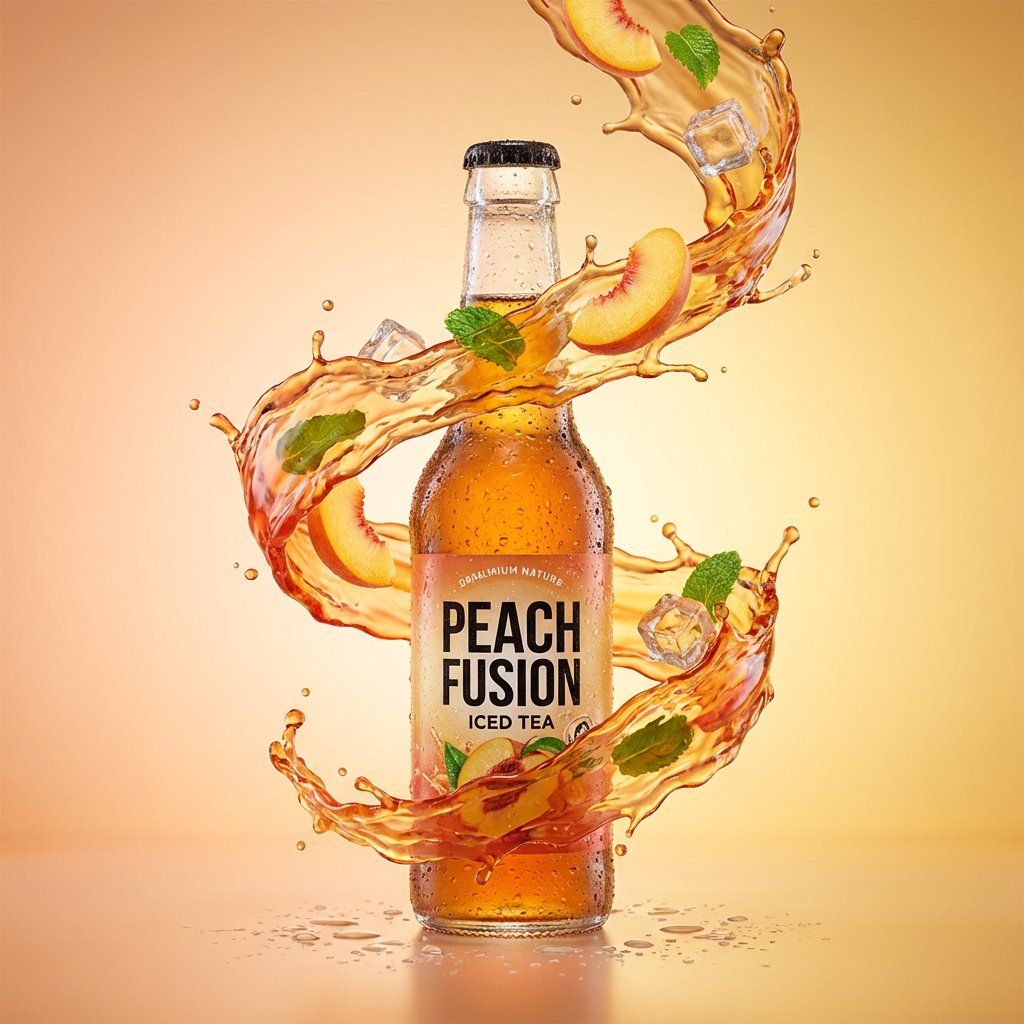 超逼真的飞溅液体产品摄影