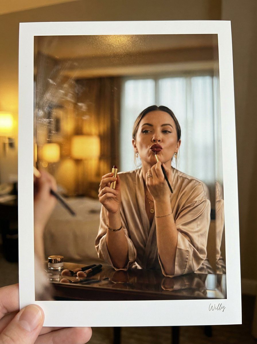 魅力十足的化妆镜反射特写拍摄提示