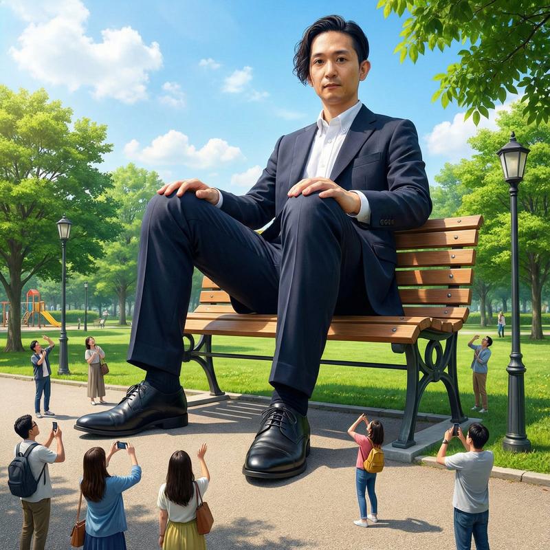 长凳上的巨人自我提示