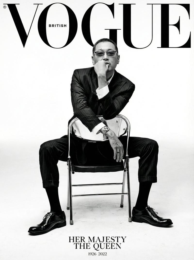 英国版《Vogue》封面风格高端绅士肖像提示