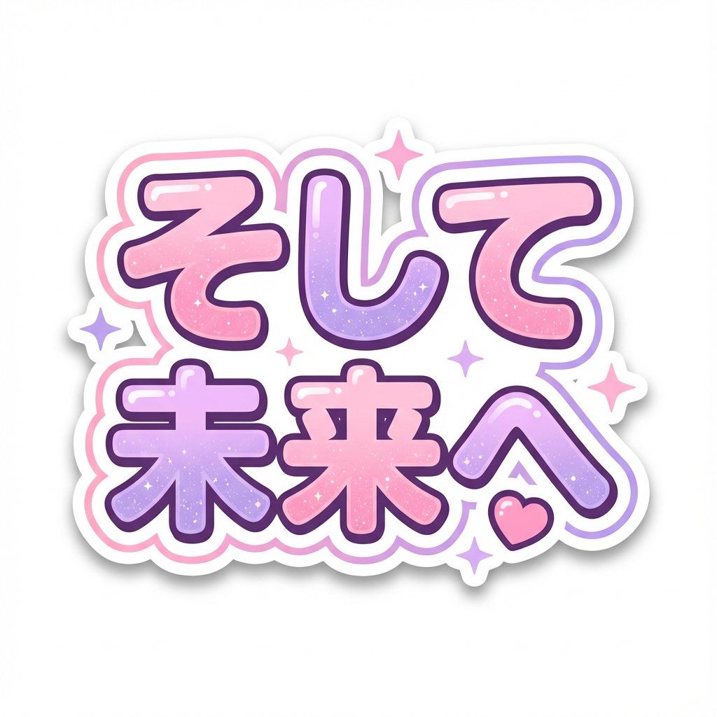 可爱日系动漫风 POP 字体贴纸