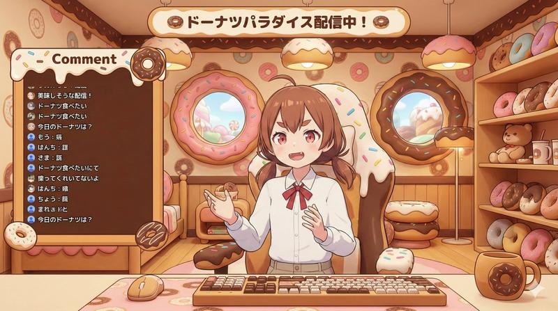 VTuber 直播屏幕生成,支持可定制角色和主题